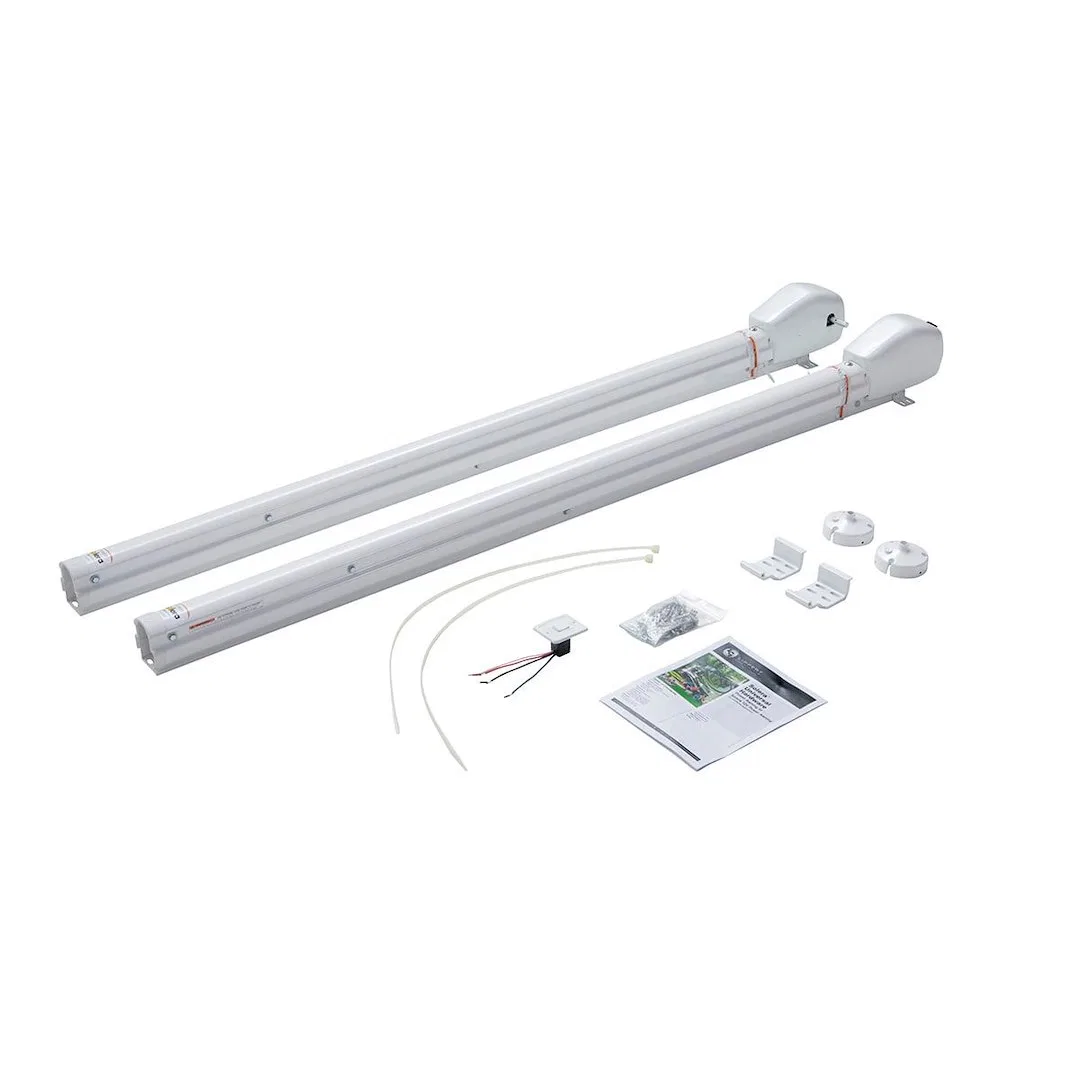 759405 – LIPPERT COMP Awning Arm, For Patio Awnings 12 Volt Tall/ 69 Inch Arm Size White 2 Position Pitch Full Set